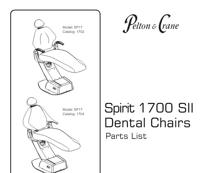 Pelton & Crane 1700 Parts List - Dental Parts Shop