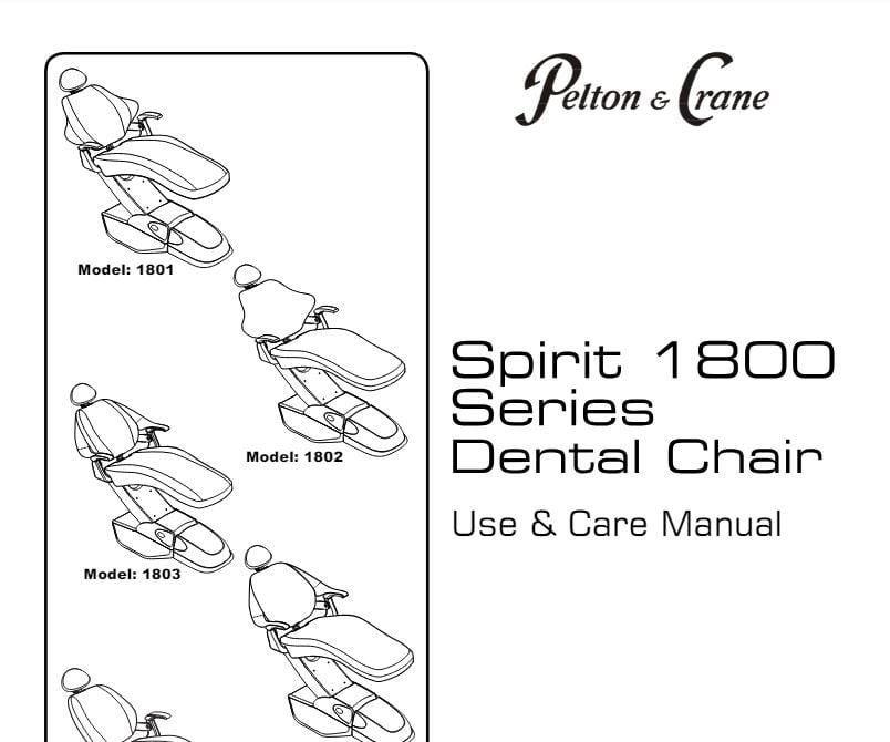 Pelton & Crane 1800 Chair User - Dental Parts Shop