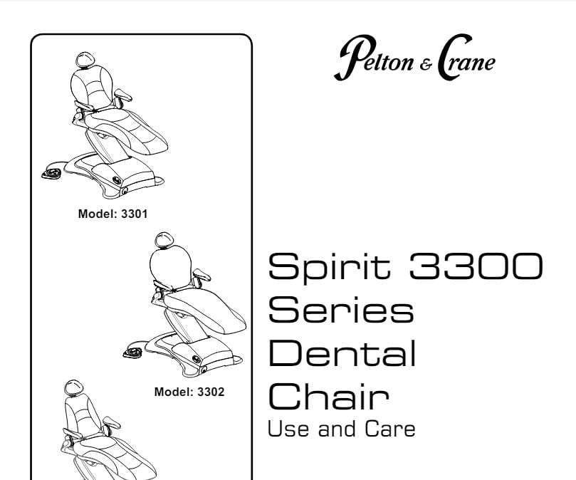 Pelton & Crane 3300 Chair Use & Care - Dental Parts Shop