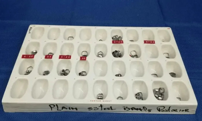 Plain Steel Posterior Dental Bands – 110 Pieces - Dental Parts Shop
