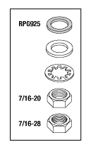 Heater Mounting Hardware 002-1350-00 - Dental Parts Shop