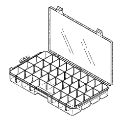 34 Adjustable Compartment Storage Case - Dental Parts Shop