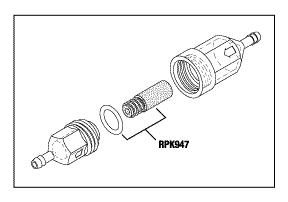 Air/water in-line Filter (1/8" Barb) - - Dental Parts Shop