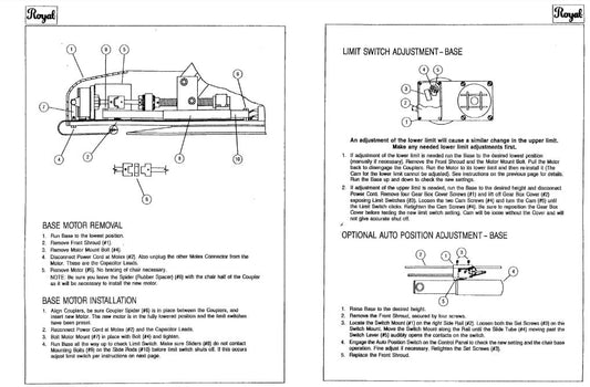 Royal Base Motor Installation, Chain Drive - Dental Parts Shop