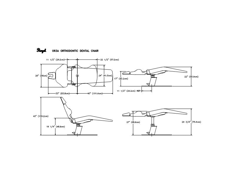 Royal OR3-A Orthodontic Dental Chair - Dental Parts Shop