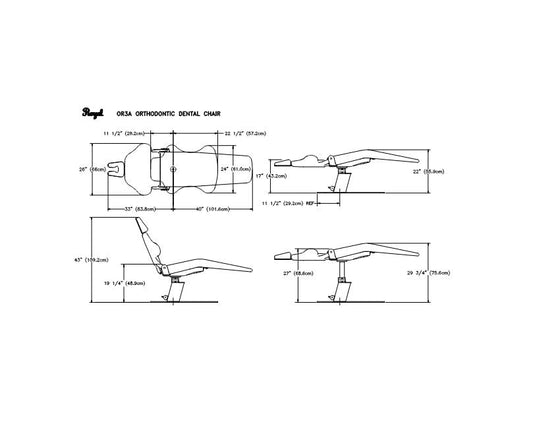 Royal OR3-A Orthodontic Dental Chair - Dental Parts Shop