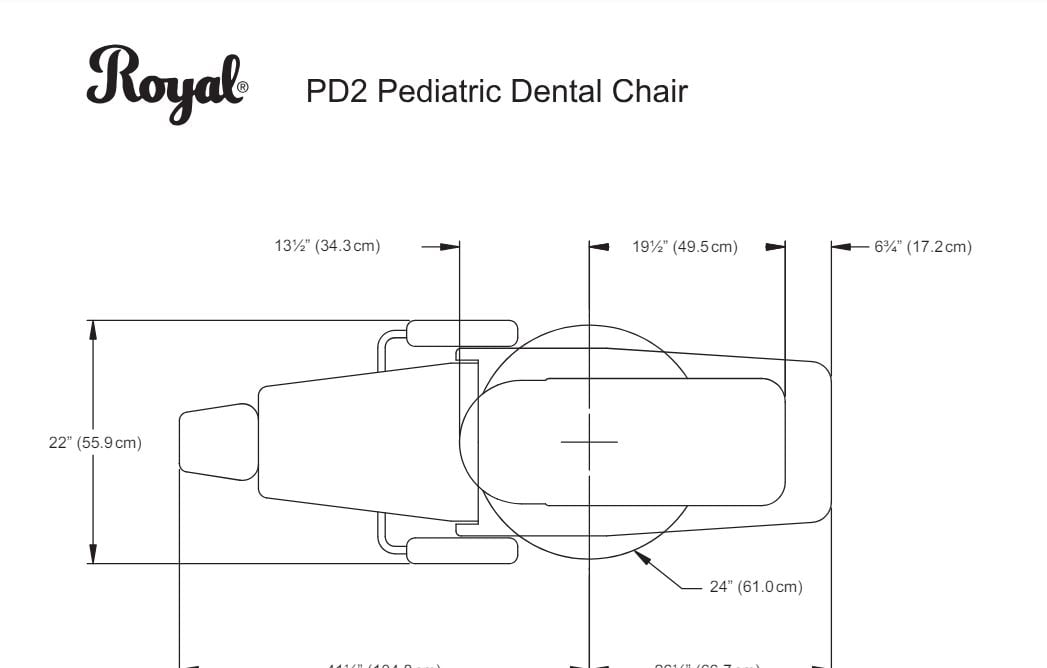 Royal PD2 Pediatric Dental Chair - Dental Parts Shop