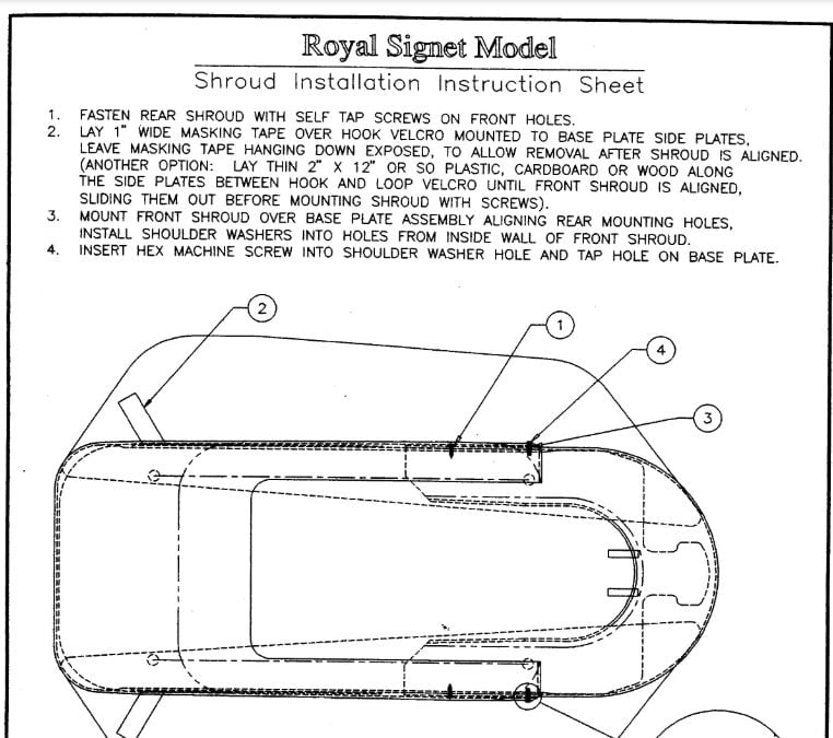 Royal Signet Shroud Installation - Dental Parts Shop