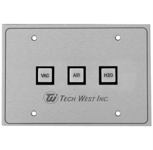 Tech West Remote Control Panel 1 VAC 1 AIR 1H2O PN CP-1V1A1W