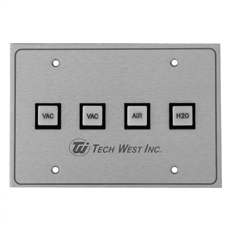 Tech West Remote Control Panel 2 VAC 1 AIR 1 H2O PN CP-2V1A1W