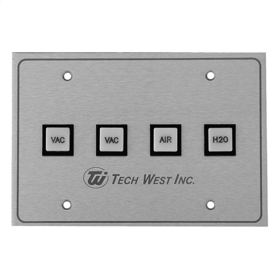 Tech West Remote Control Panel 2 VAC 1 AIR 1 H2O PN CP-2V1A1W