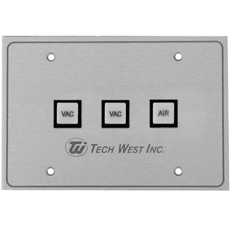 Tech West Remote Control Panel 2 VAC 1 AIR PN CP-2V1A