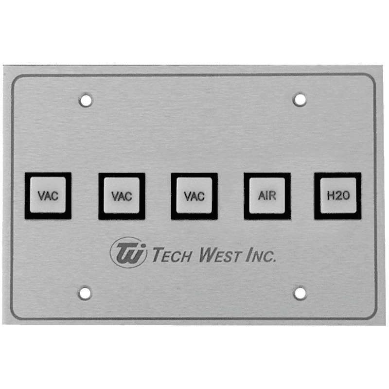 Tech West Remote Control Panel 3 VAC 1 AIR 1 H2O PN CP-3V1A1W