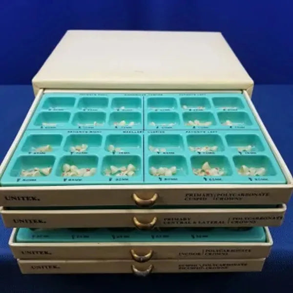 Unitek Polycarbonate Dental Crown Set 4 Drawer Organizer 504 pc - Dental Parts Shop