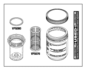 Solids Collector Replacement Kit - 55880; 77005167; AVA60001; VFB-100 - Dental Parts Shop