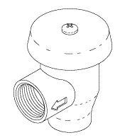 Anti-syphon Valve (3/8") - 55525; 64622011 - Dental Parts Shop