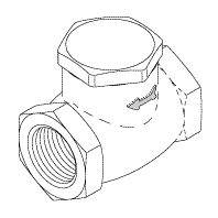 Check Valve (3/4") - 56105; 770002003; 64568191; PVV50657 - Dental Parts Shop