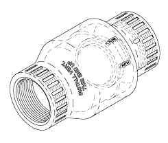 Check Valve (1-1/2") - 014-0551-00, 54075, P0101 - Dental Parts Shop