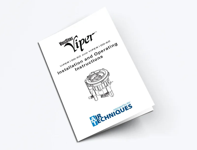 VacStar Viper Installation and Operating Instructions (PN VIPER100-50 and VIPER100-60) - Dental Parts Shop