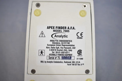 Analytic Endodontics Apex Finder A.F.A Model 7005 PN#700-537