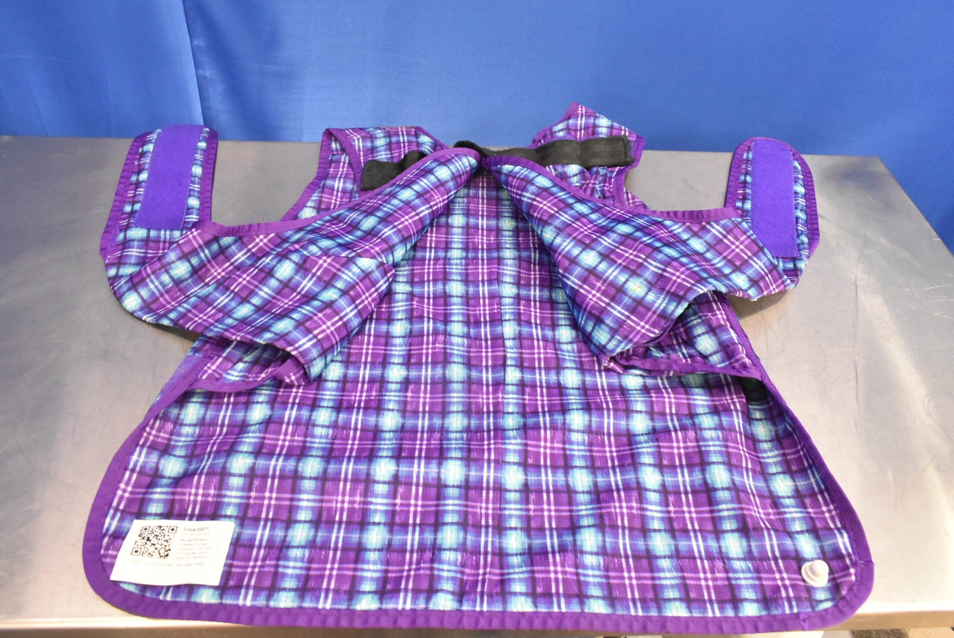 Infab Lead Apron Patch Pattern Pink and Blue - Dental Parts Shop