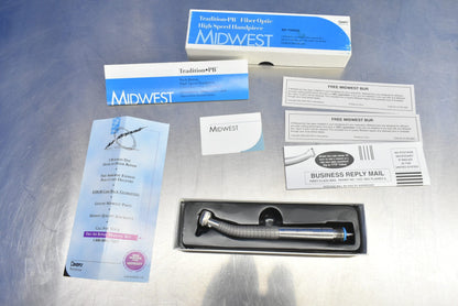 Dentsply Midwest Tradition PB Fiber Optic High Speed Handpiece #790045 - Dental Parts Shop
