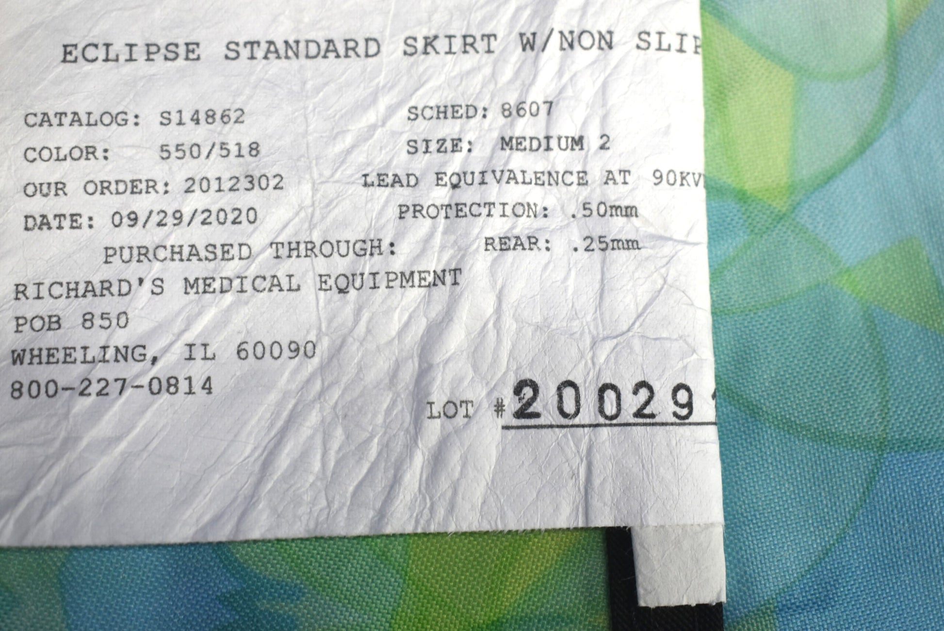 Bar Ray Eclipse Standard Skirt with Non Slip Waist .50mm - Dental Parts Shop