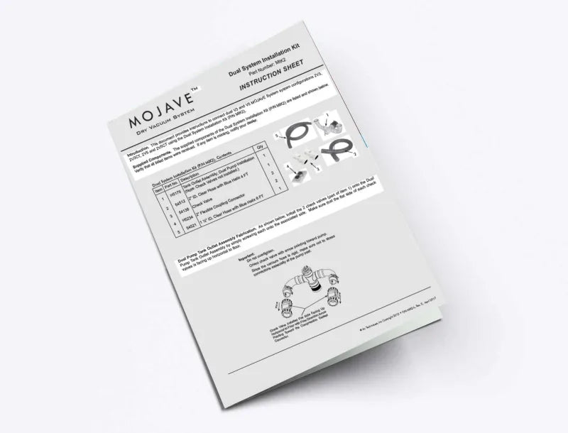 Mojave Dual System Installation Kit - Dental Parts Shop