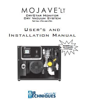 Mojave LT Series Installation Manual - Dental Parts Shop