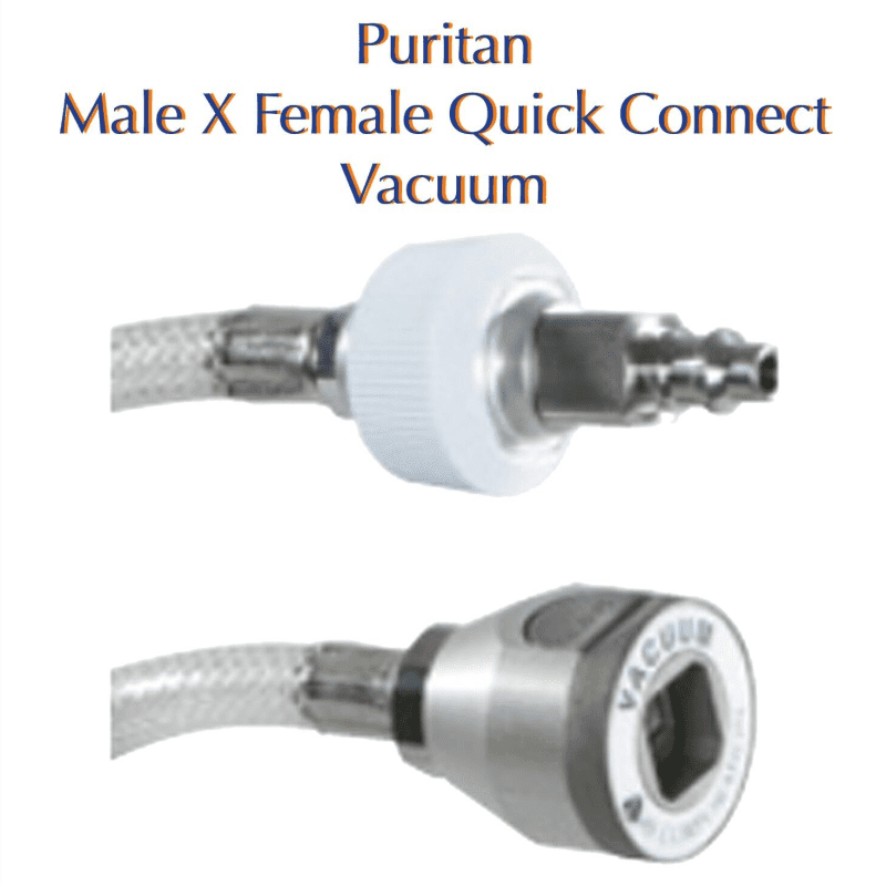 Belmed Male X Female Quick Connect Puritan Style Vacuum 8201-1103