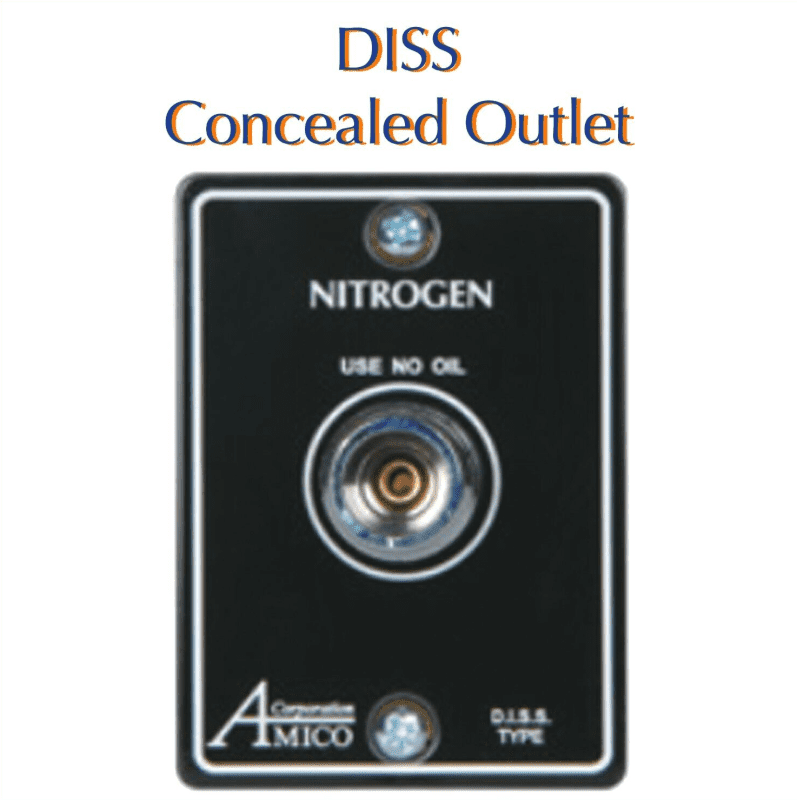 Belmed DISS Nitrogen Latch Plate Assemblies Concealed Outlet 9000-0000-0204