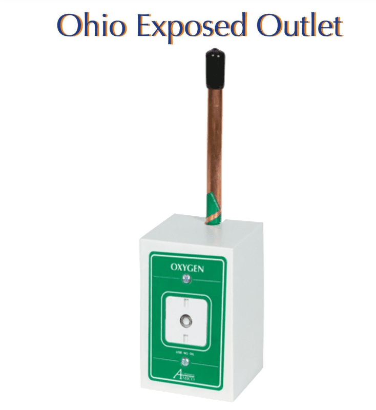 Belmed Oxygen Outlets Exposed 9002-0001