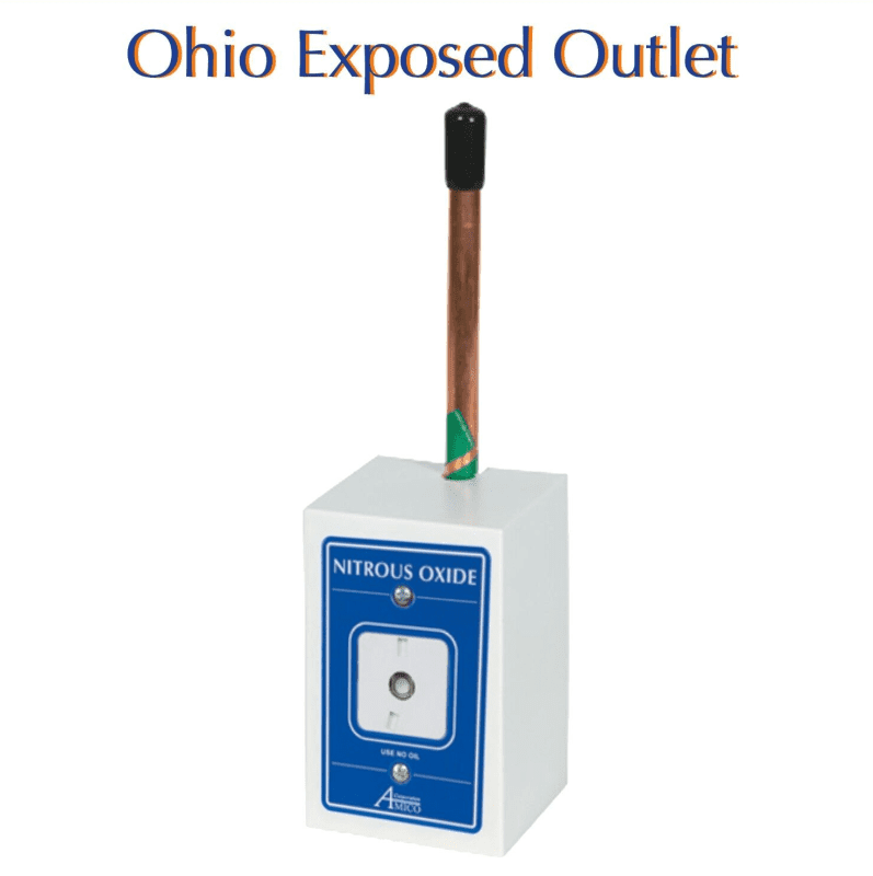 Belmed Nitrous Oxide Ohio Style Exposed Outlet 9002-0002