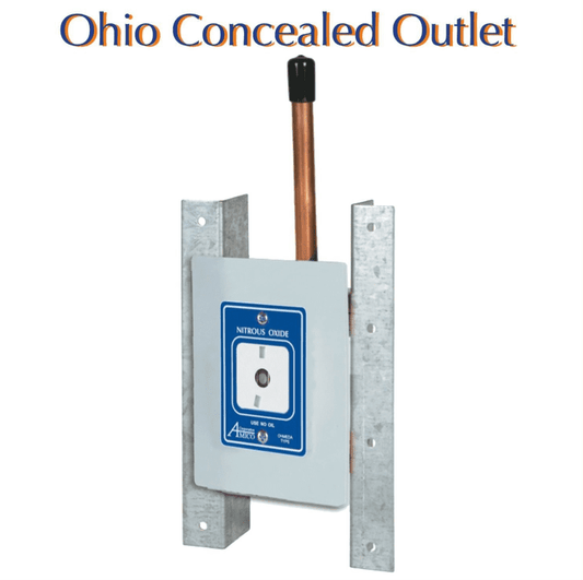 Belmed Nitrous Oxide Ohio Style Single Outlet Concealed 9012-0002