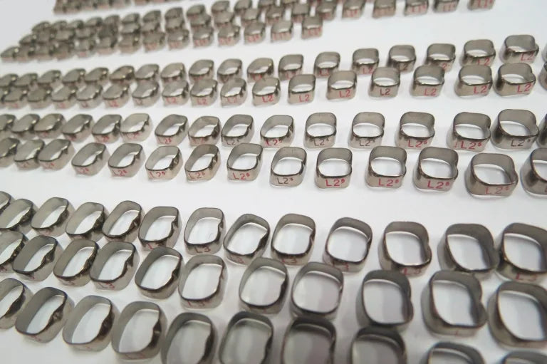 Lot of 585 Lower Molar Ortho Dental Bands Assorted Sizes 1 – 15 (L1 L1.5 L2 etc) - Dental Parts Shop